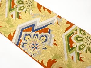 アンティーク　松皮菱に花模様織り出し袋帯（材料）